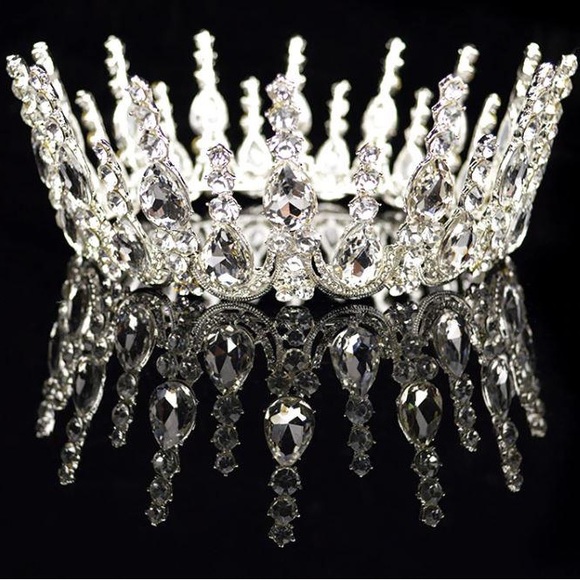 Trendy Crystal Rhinestone Luxury Crown - Picture 6 of 7